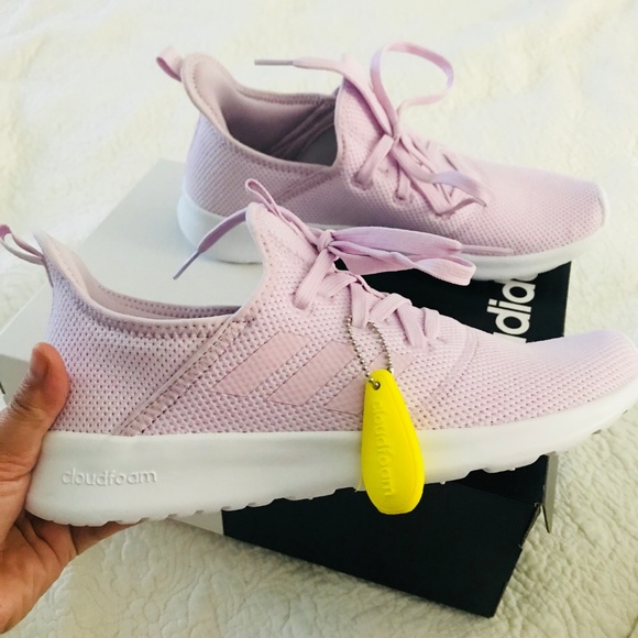 adidas cloudfoam white and pink